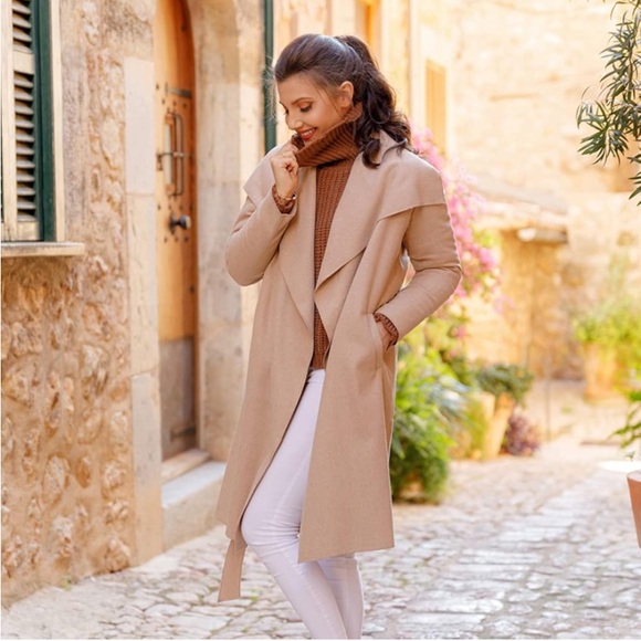 Chic Beige Trench Coat women jacket - Picture 2 of 7